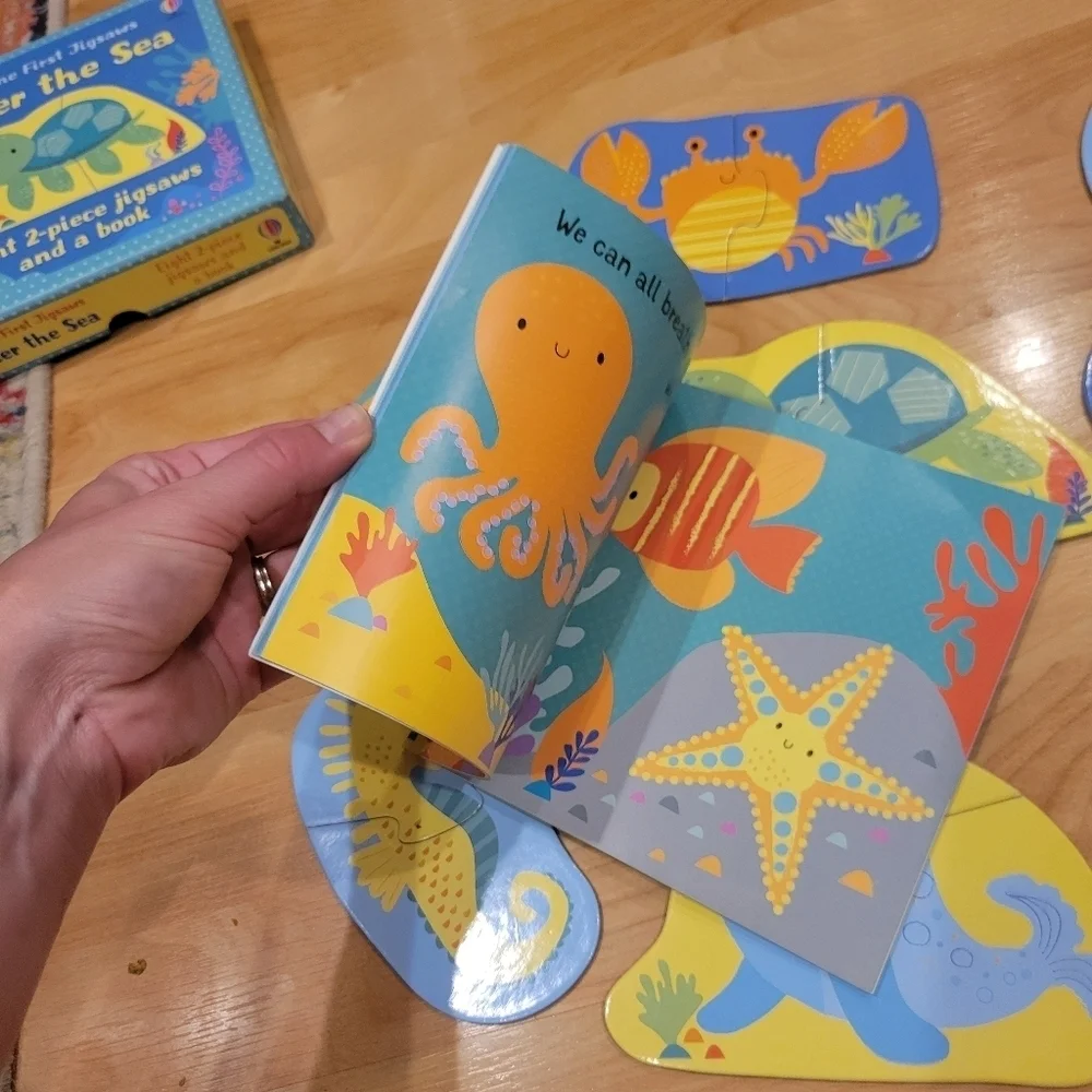 Usborne First Jigsaws Under The Sea 8 Jigsaws And Book Box Set